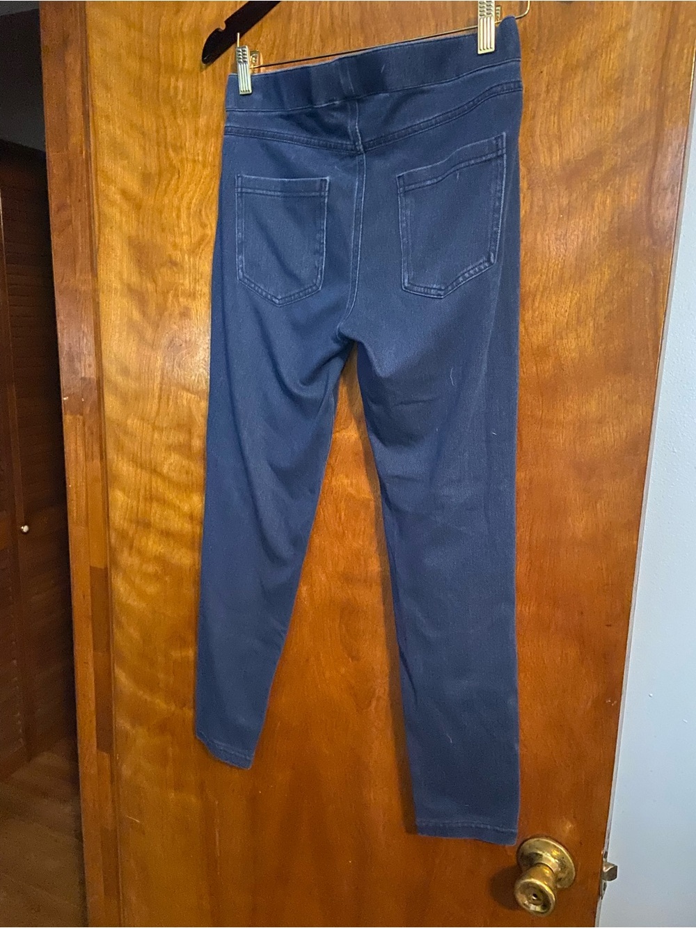 Simply Vera Vera Wang Blue Knit Jeggings - Picture 2 of 3